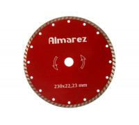 Диск алмазный 230х22,23 мм Турбо "Almarez"