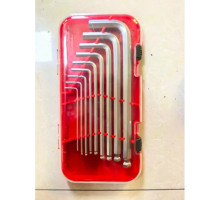 Набор ключей имбусовых HEX 1,5-10 мм (9шт.) удлиненные с шаром LASTING TOOLS